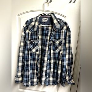 Flag & Anthem button down western style xxl
